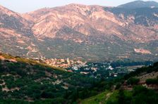Mountain scenery, Kefalonia, Greece. Creator: Peter Thompson