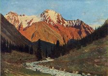 Mountain scenery late 19th century, (1965). Creator: Vasily Vereshchagin