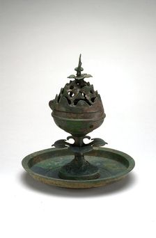 Mountain-Shaped Incense Burner (Boshan Xianglu), Han dynasty, 1st cent B.C./A.D. Creator: Unknown