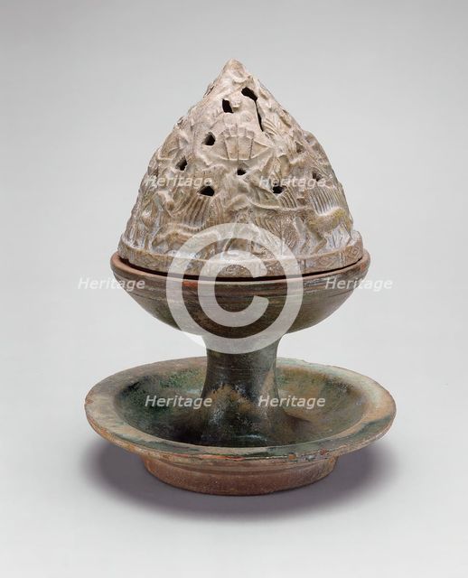 Mountain-Shaped Incense Burner (Boshan Xianglu), Western Han dynasty (206 B.C.-A.D. 9). Creator: Unknown.