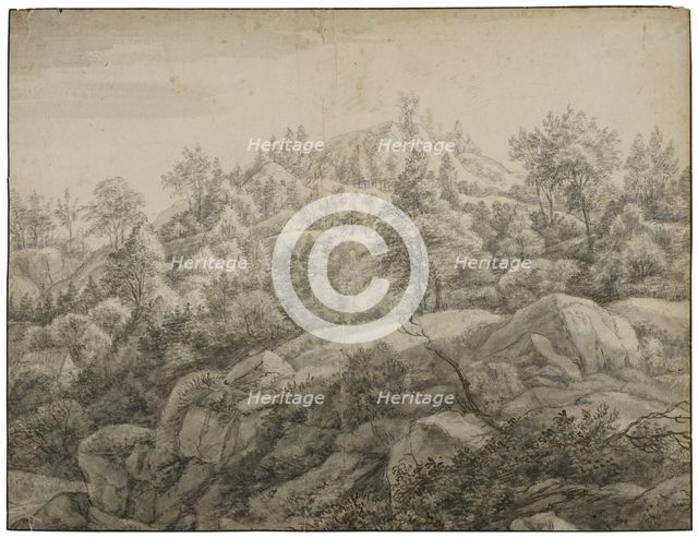 Mountain slope with rocks. Creator: Anthonie Waterloo.