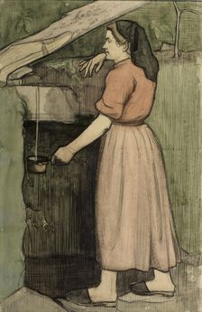 Mountain Spring, a study, 1903. Creator: Juho Rissanen