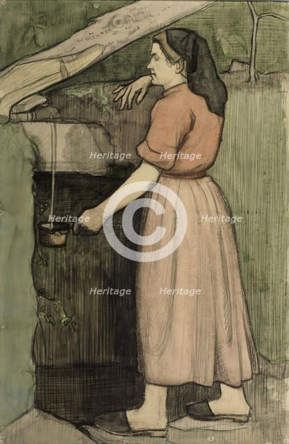 Mountain Spring, a study, 1903. Creator: Juho Rissanen.