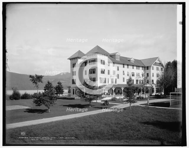 Mountain Spring Hotel, Lake Dunmore, Green Mountains, between 1900 and 1906. Creator: Unknown.