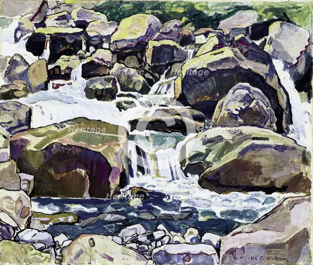 Mountain Stream near Champéry. Artist: Hodler, Ferdinand (1853-1918)
