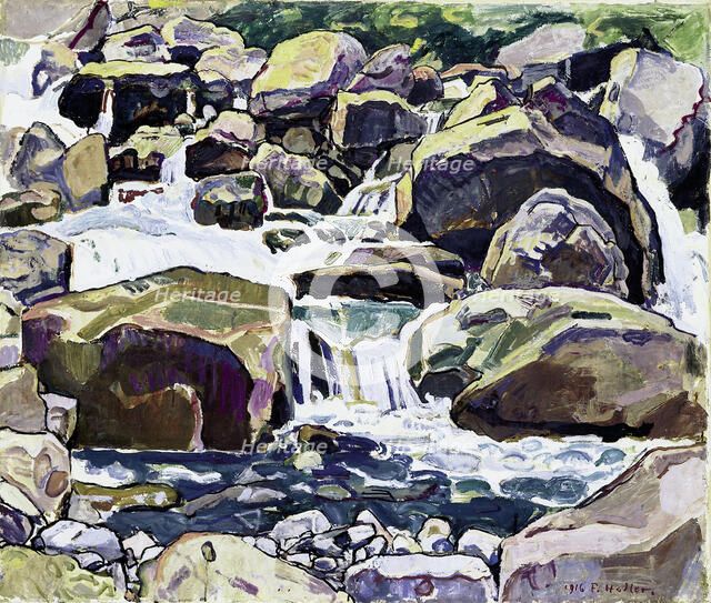 Mountain Stream near Champéry. Artist: Hodler, Ferdinand (1853-1918)