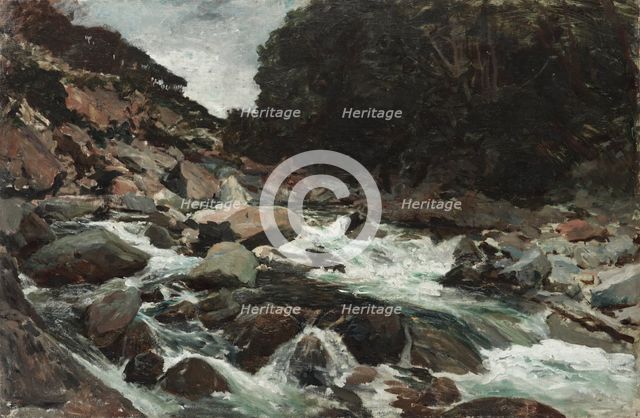 Mountain Stream, Otira Gorge,  c.1893. Creator: Petrus van der Velden.