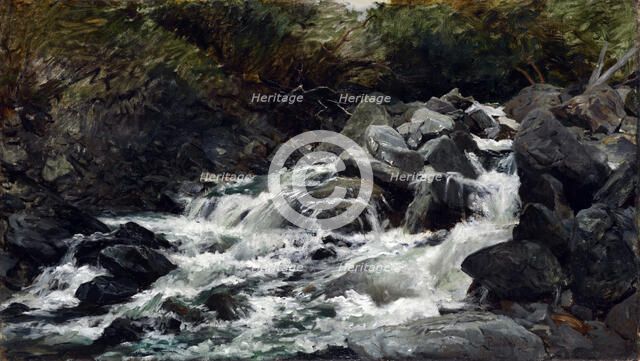 Mountain stream, Otira Gorge,  c1893. Creator: Petrus van der Velden.