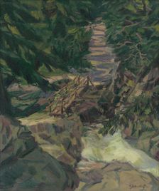 Mountain-Stream in the Tatras, around 1939. Creator: Gustav Mally