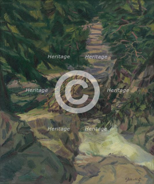 Mountain-Stream in the Tatras, around 1939. Creator: Gustav Mally.
