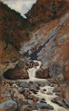 Mountain Stream in the Caucasus, 1899. Creator: Hugo Simberg