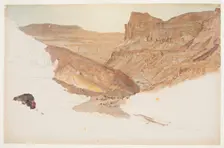 Mountain Stream, Yemen Valley, Palestine, 1868. Creator: Frederic Edwin Church