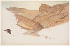 Mountain Stream, Yemen Valley, Palestine, 1868. Creator: Frederic Edwin Church