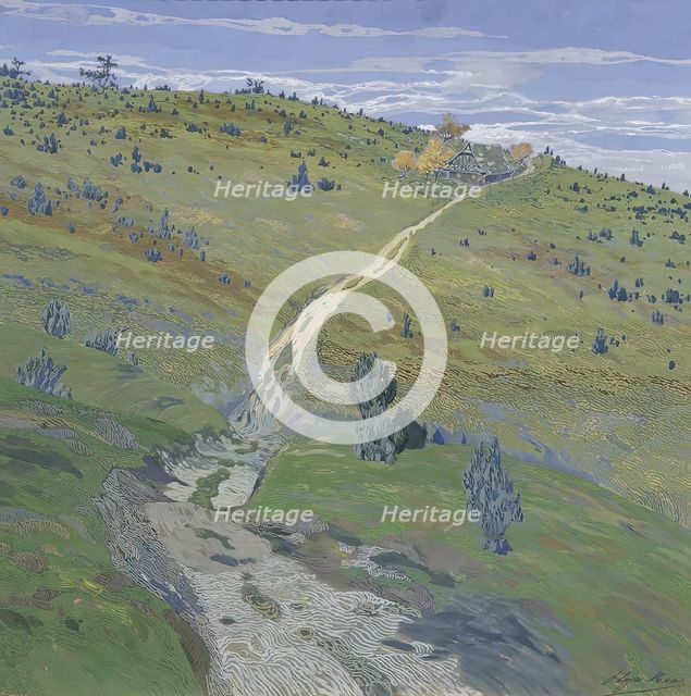 Mountain path in the Beskids, 1902. Creator: Hugo Baar.