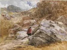 Mountain Pass at Bettws-y-Coed, 1851. Artist: David Cox the elder
