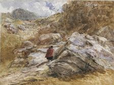 Mountain Pass at Bettws-y-Coed, 1851. Artist: David Cox the elder