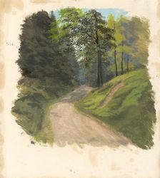Mountain road, 1850-1900. Creator: Jan Nowopacký