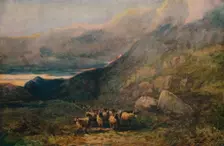 Mountain Road with Sleep c1838. Artist: David Cox the elder