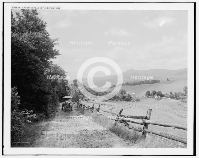 Mountain road in the Berkshires, c1908. Creator: Unknown.