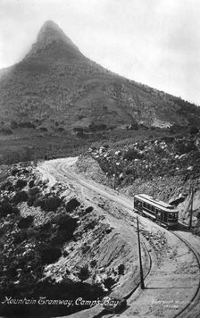 Mountain tramway, Camp's Bay, Cape Town, South Africa, 1917
