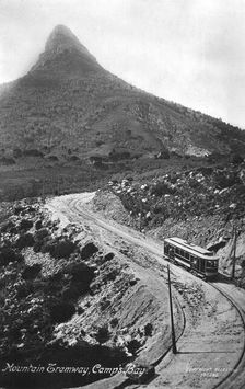 Mountain tramway, Camp's Bay, Cape Town, South Africa, 1917