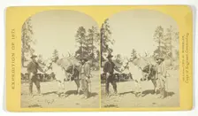 Mountain transportation. Pack mule, Pack and Packers, 1871. Creator: Tim O'Sullivan