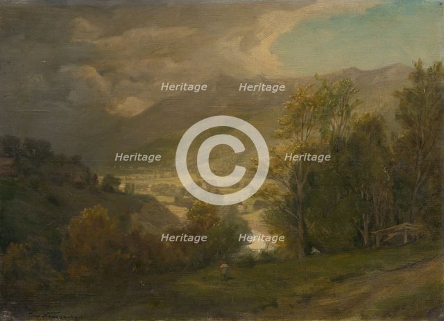Mountain valley, 1860-1900. Creator: Jan Nowopacký.