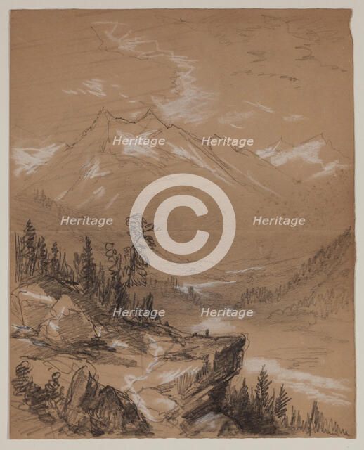 Mountain Valley, 19th century. Creator: John William Casilear.