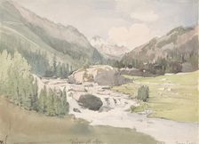 Mountain Valley, early-mid 19th century. Creator: Thomas Ender