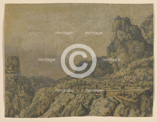 Mountain Valley with a Plateau, ca. 1625-30. Creator: Hercules Seger.