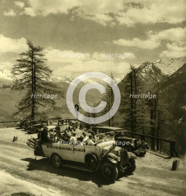 Mountain view at Schöneck on the Grossglockner High Alpine Road, Austria, c1935. Creator: Unknown.