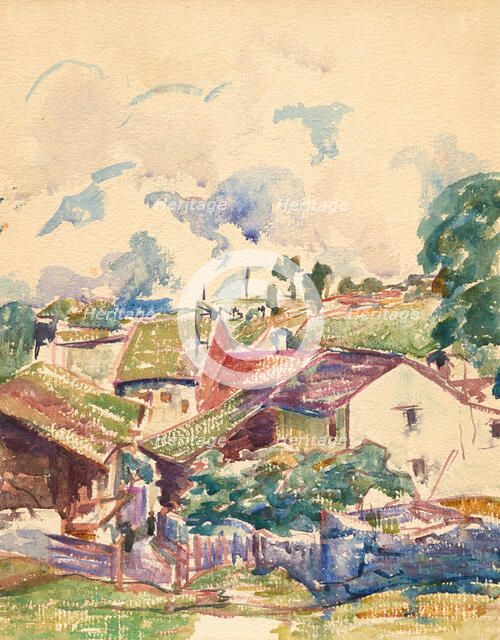 Mountain Village. Creator: Giacometti, Giovanni (1868-1933).