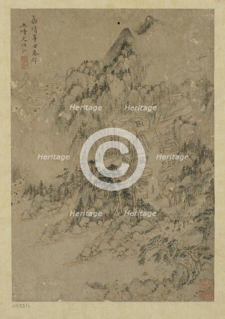 Mountain village, Ming dynasty, 1550-1644. Creator: Unknown.