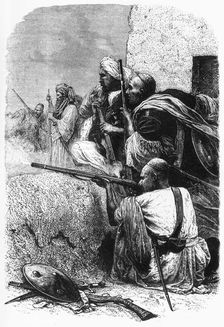 Mountaineers of the North-West Firing on the British c1891. Creator: James Grant