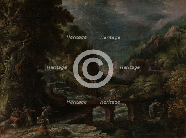Mountainous Forest Landscape, 1622. Creator: Frederik van Valckenborch.