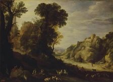 Mountainous Landscape, 1626. Creator: Paul Brill