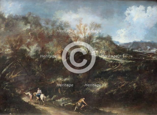Mountainous Landscape, 1720. Creator: Alessandro Magnasco.