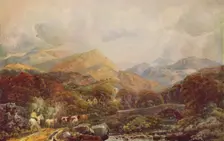 Mountainous Landscape c19th century. Creator: Peter de Wint
