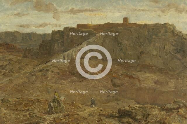 Mountainous Landscape in Egypt, 1880-1922. Creator: Marius Bauer.