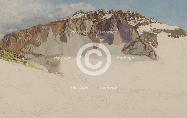 Mountainous Landscape in Italy : "Il Resegone", 1885. Creator: Frank Randal.