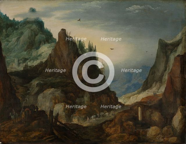 Mountainous landscape, probably beginning of 17th century. Creators: Joos de Momper, the younger, Jan Brueghel the Elder.