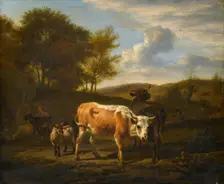Mountainous Landscape with Cows, 1663. Creator: Adriaen van de Velde