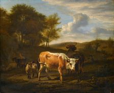 Mountainous Landscape with Cows, 1663. Creator: Adriaen van de Velde
