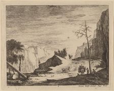 Mountainous Landscape with a Cart: pl.8. Creators: Roelant Roghman, Melchior Küsel
