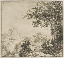 Mountainous Landscape with a Road, from the series Set of Landscapes, n.d. Creator: Herman Naijwincx