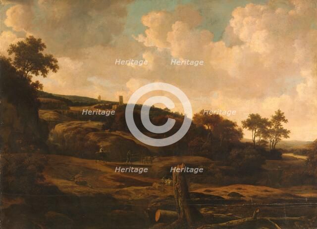 Mountainous Landscape with a Ruin, c.1650-1669. Creator: Joris van der Haagen.