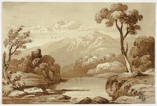 Mountainous Landscape with River, n.d. Creator: James Robertson