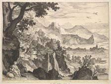 Mountainous Landscape with the Rest on the Flight into Egypt.n.d. Creator: Aegidius Sadeler II