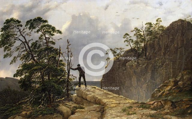 Mountains, 1835. Creator: August Matthias Hagen.