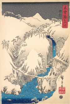 Mountains and Rivers Along the Kisokaido, ca. 1930s., ca. 1930s. Creator: Ando Hiroshige